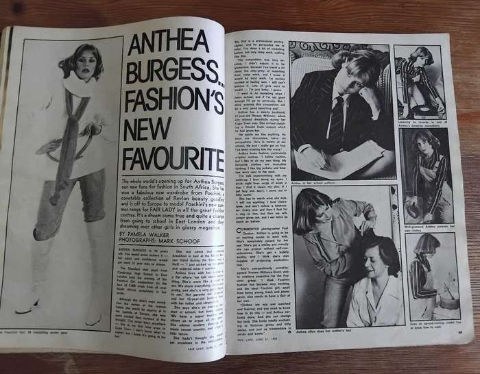 FAIR LADY MAGAZINE 21 JUNE 1978 : COVER MODEL : ANTHEA MAY BURGESS. MURDERED 30 JANUARY 1982.