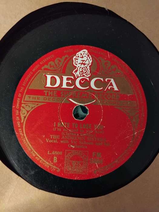 10 x 10 INCH DECCA VINYL RECORDS