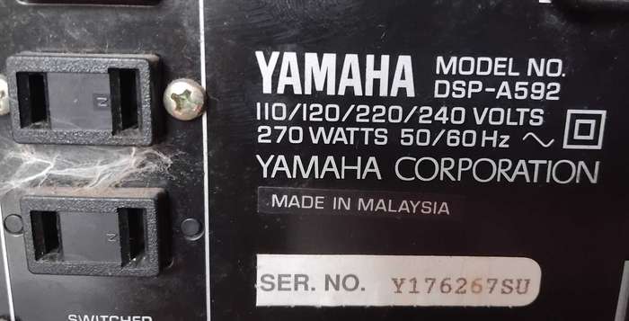 YAMAHA AMPLIFIER MODEL : DSP-A592