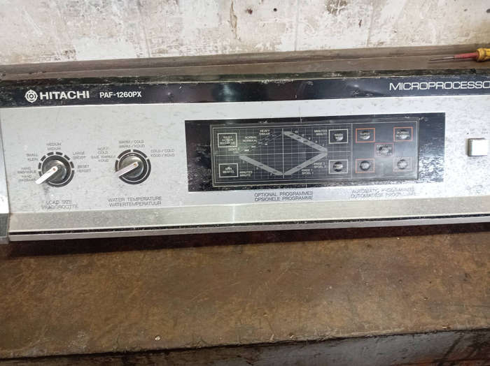 HITACHI PAF-1260PX MICROPROCESSOR WASHING MACHINE PC BOARD, VALVE,PRESSURE SWITCH ETC.
