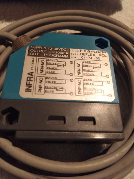 INFRA ELECTRONIC SENSORS: FQ-02P RELFEX 12 - 30 VDC PRIGRAMMABLE