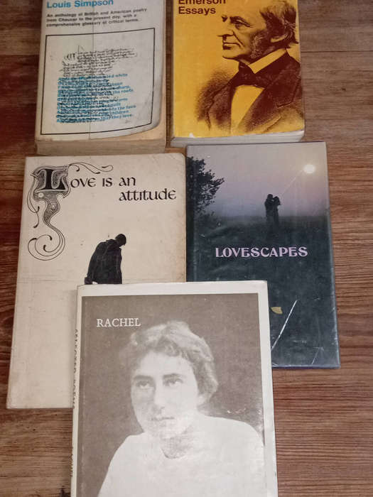 POETRY BOOKS AS PER PHOTOS. R25.00 THE LOT.