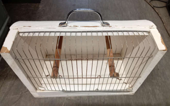 2 X BIRD SHOW CAGES.