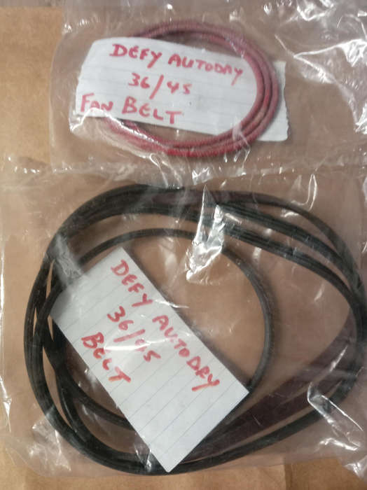 DEFY AUTODRY 45 AND 36 TUMBLE DRYER BELTS.