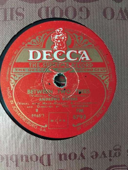 10 x 10 INCH DECCA VINYL RECORDS