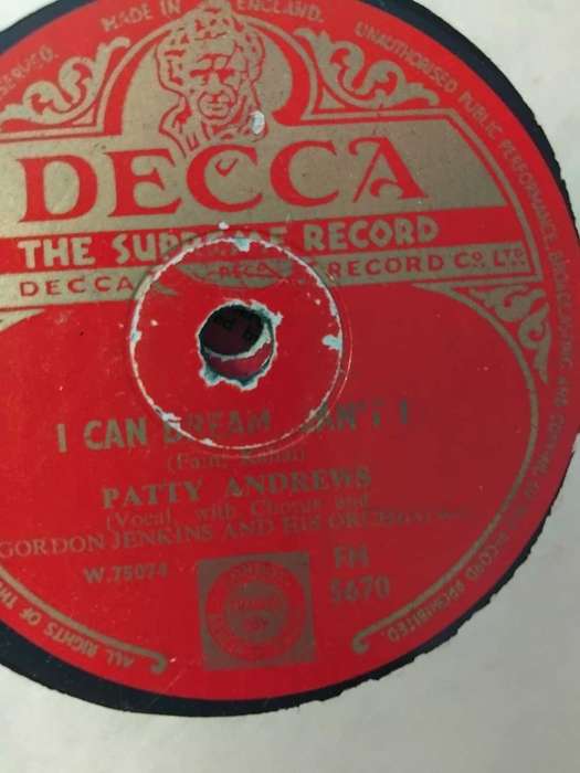 10 x 10 INCH DECCA VINYL RECORDS