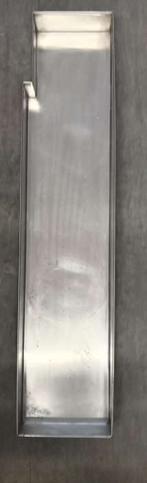 STAINLESS STEEL TRAY. 1210MM X 270MM X 105MM