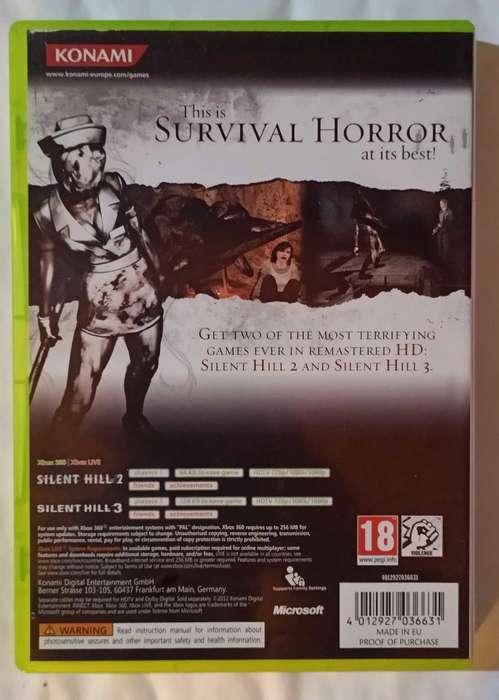 Silent Hill HD Collection for Xbox 360 (PAL, CIB)