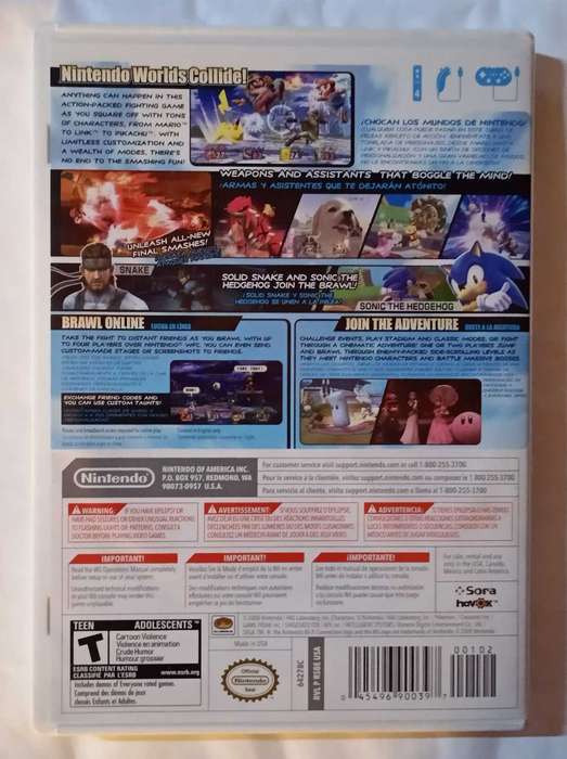 Super Smash Bros Brawl for Wii (CIB, NTSC)