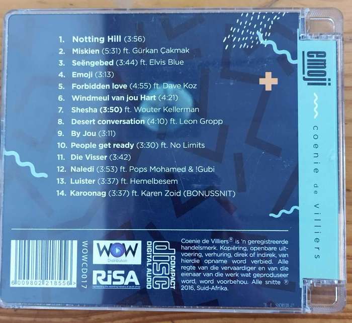 Coenie De Villiers Emoji CD