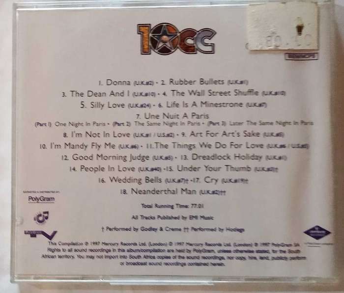 10cc the very best of CD