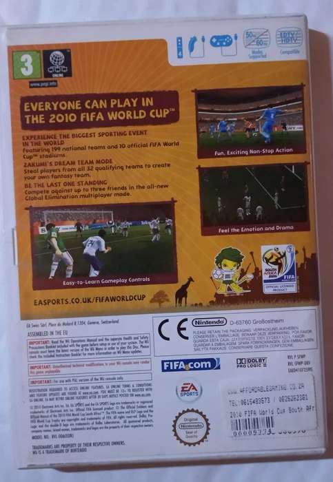 2010 Fifa World Cup for Nintendo Wii (PAL, CIB)