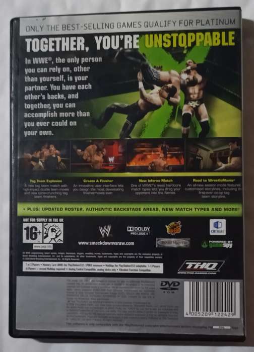 SmackDown vs Raw 2009 for PS2 (PAL, CIB)