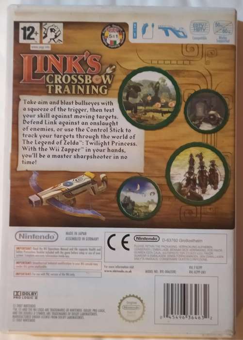 Wii Zapper gun in box with Link's Crossbow Training (CIB)