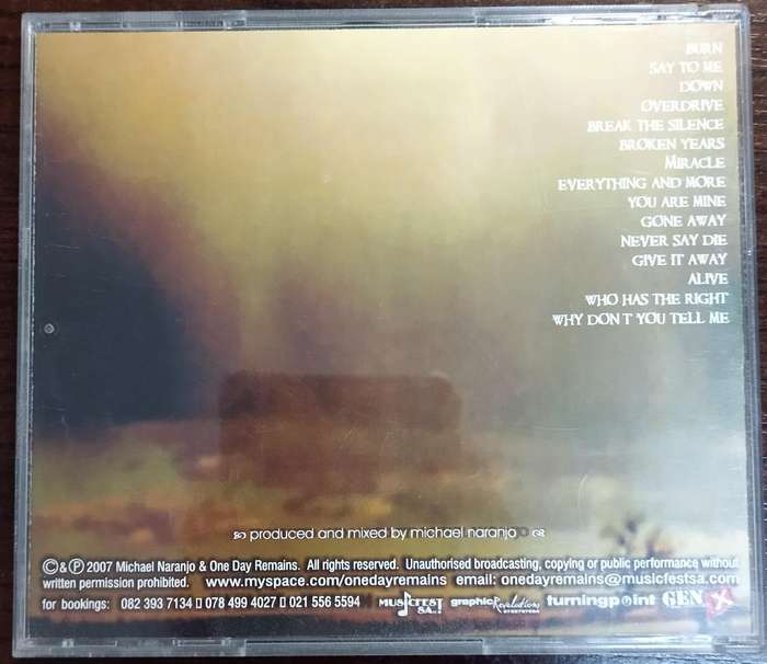 One Day Remains Break the Silence CD