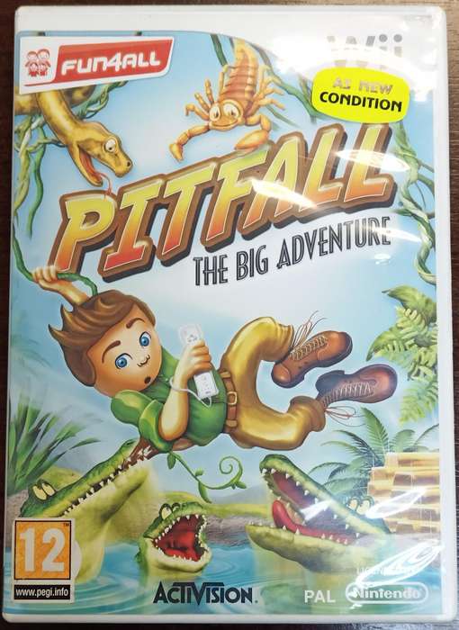 Pitfall The Big Adventure for Wii (PAL, CIB)