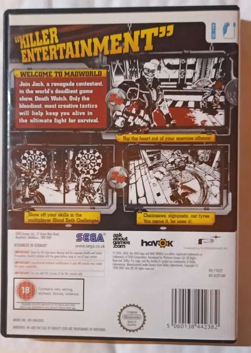 Mad World for Nintendo Wii PAL CIB