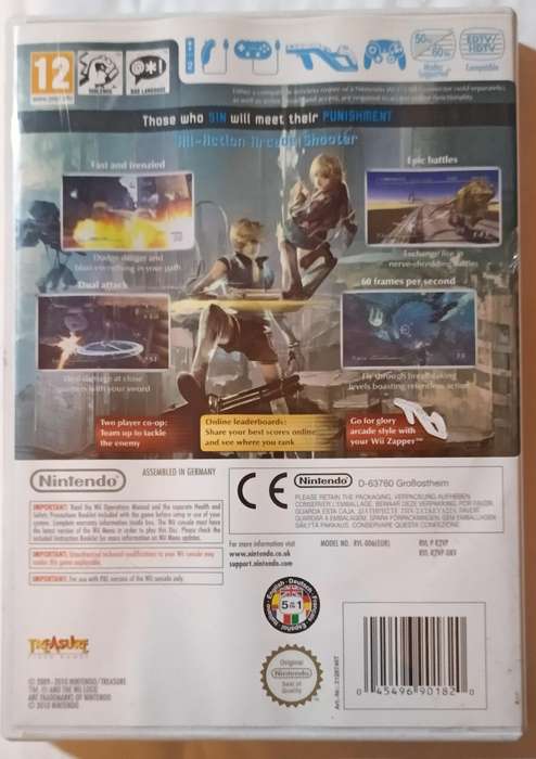 Sin and Punishment for Nintendo Wii - PAL CIB Mint
