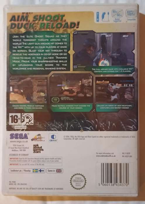 Ghost Squad for Wii PAL CIB