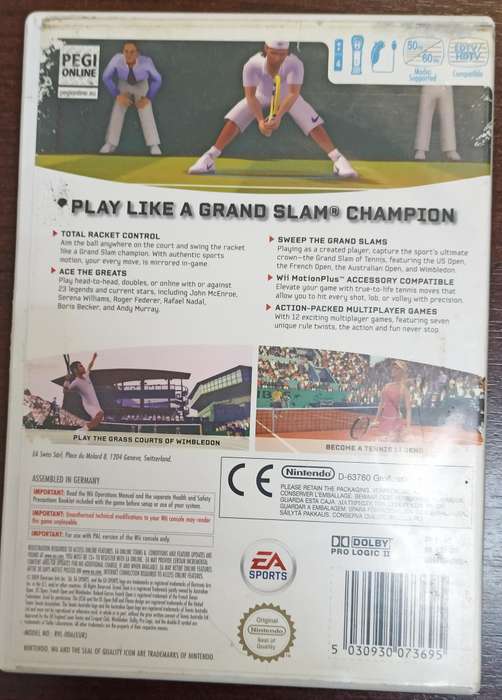 Grand Slam Tennis for Wii - PAL CIB