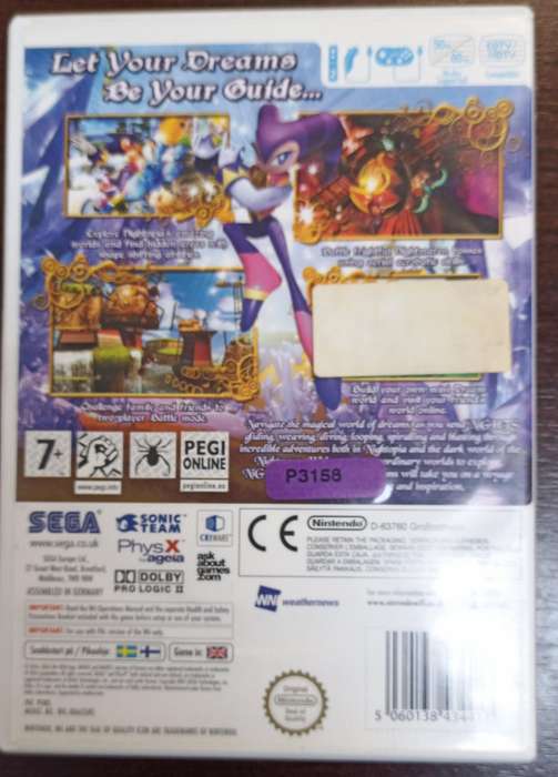 Nights Journey of Dreams for Wii PAL