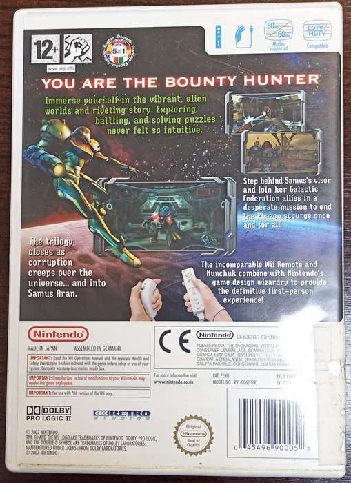 Metroid Prime 3 Corruption for Wii PAL CIB