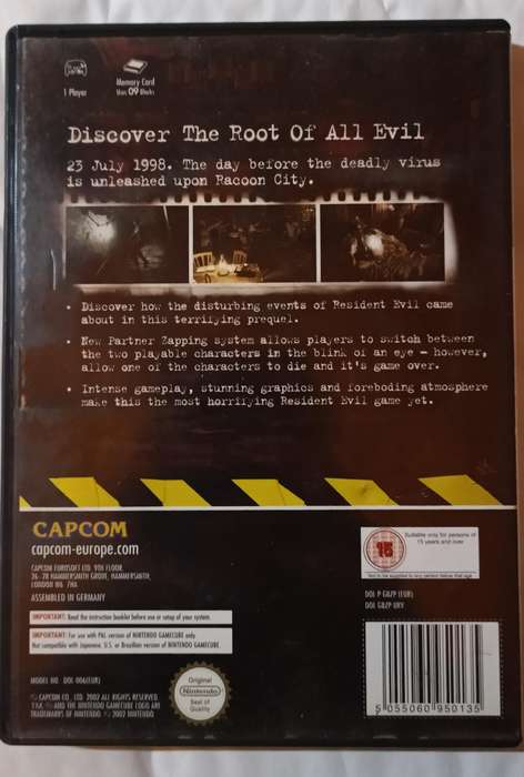 Resident Evil Zero for Nintendo GameCube PAL CIB