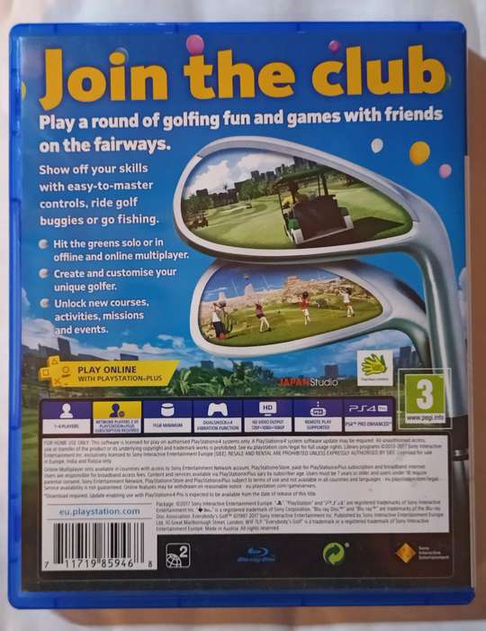 Everybody's Golf for PS4 (CIB)
