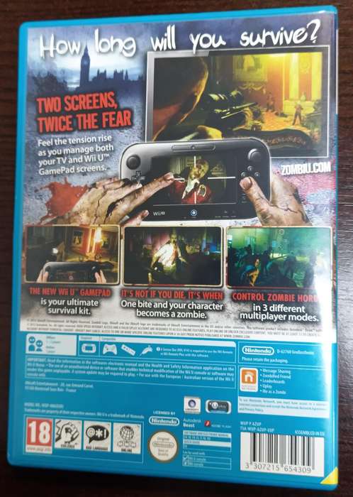 Zombi U for the Wii U PAL CIB