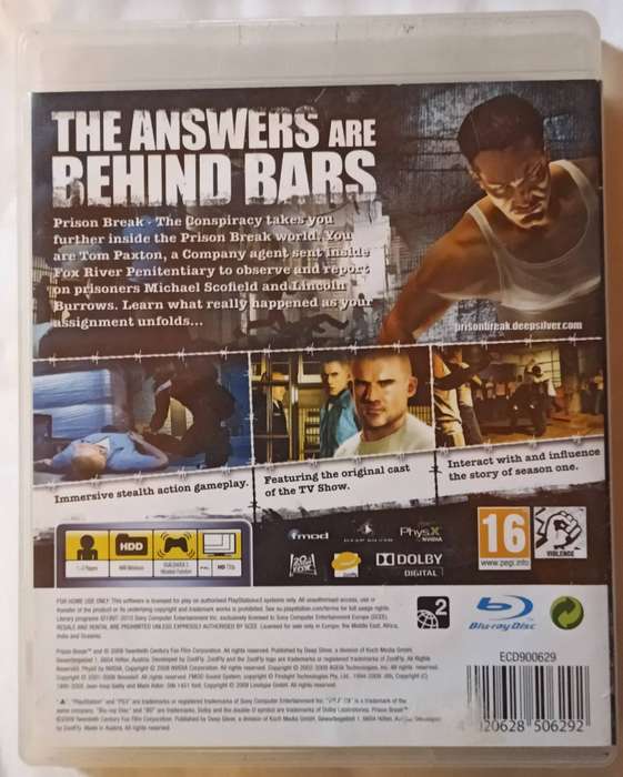 Prison Break - The Conspiracy for PS3 CIB