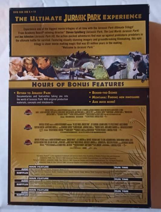 Jurassic Park Ultimate Trilogy on DVD