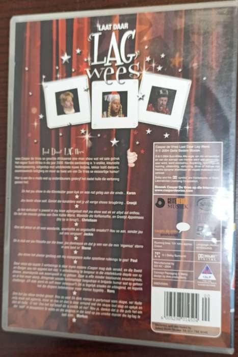 Casper Die Vries - Laat daar lag wees op DVD