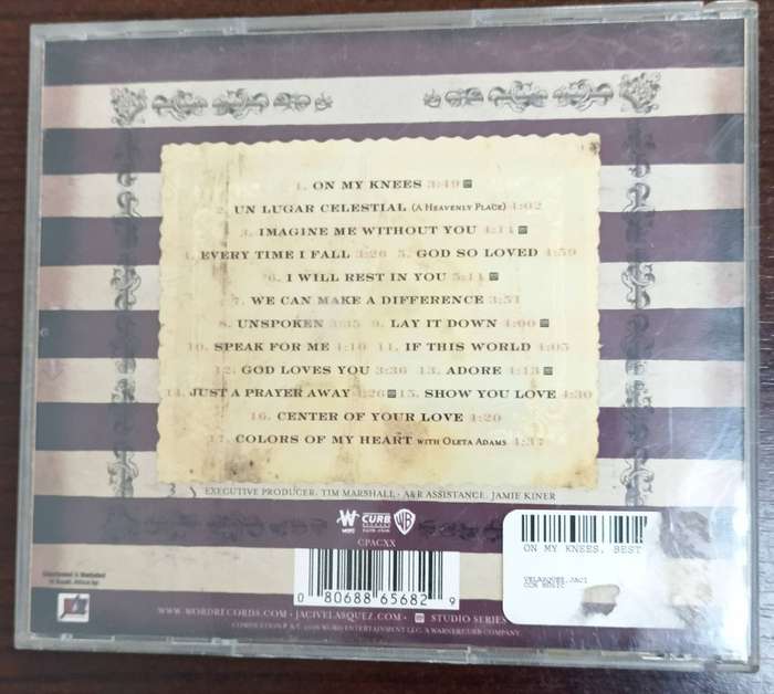 Jaci Velasquez On my Knees the best of CD Import