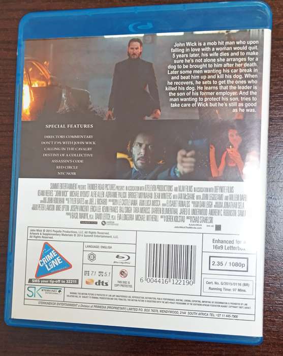 John Wick on Blu-ray (Keanu Reeves)