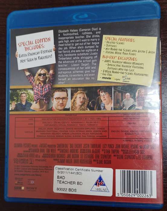Bad Teacher Special Edition on Blu-ray