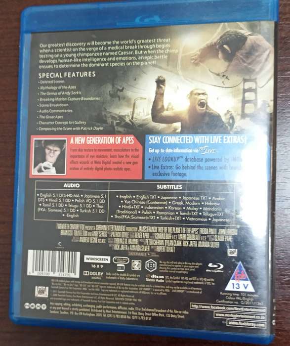 Rise of the Planet of the Apes on Blu-ray