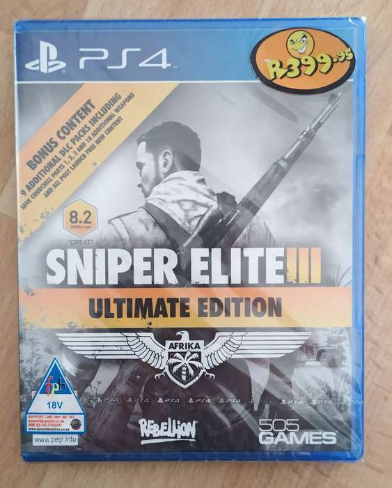 Sniper Elite III Ultimate Edition for PS4 (New and sealed)
