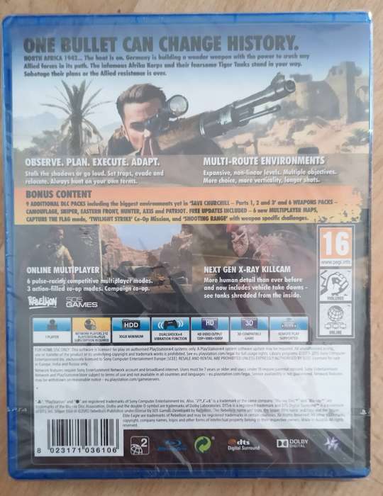 Sniper Elite III Ultimate Edition for PS4 (New and sealed)