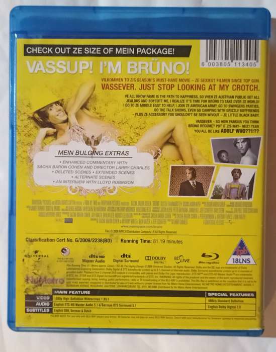 Bruno on Blu-ray