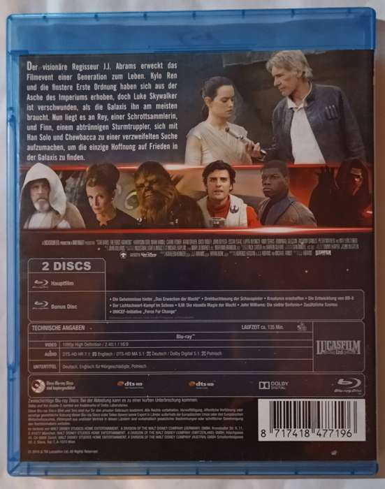 Star Wars The Force Awakens 2-Disc on Blu-ray