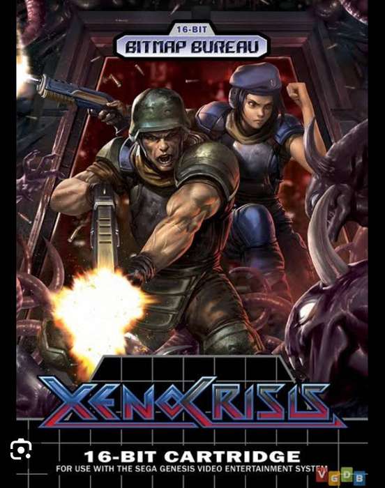 Xeno Crisis 16bit Sega Mega Drive Cart