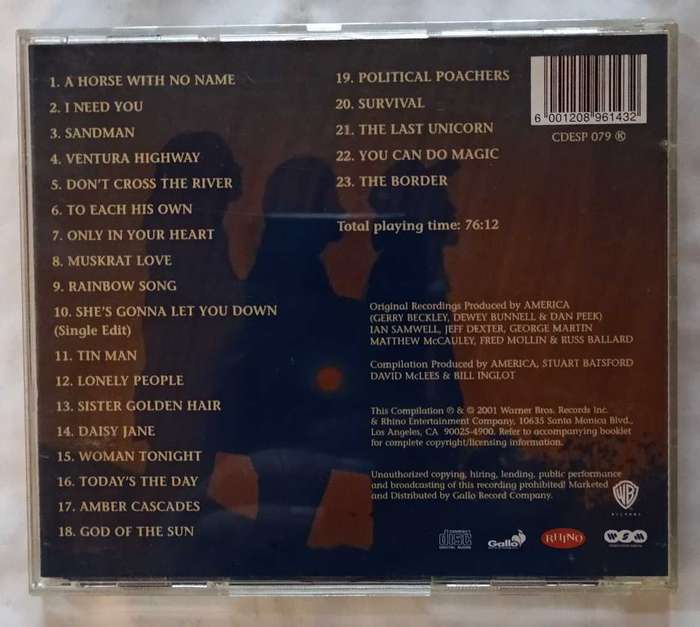 America The Definitive America CD