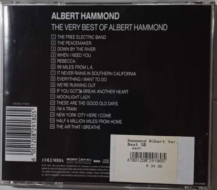 Albert Hammond The very best of CD