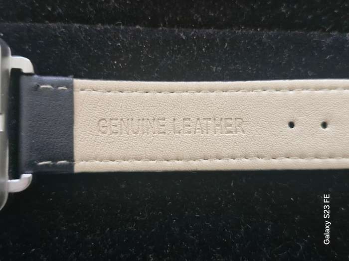 Hermes man's watch with leather strap