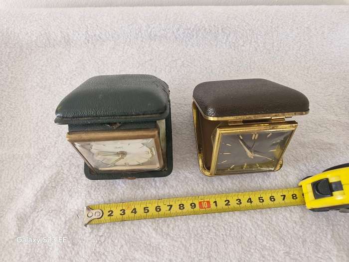 Excellent Find ! 2 x Vintage Travel alarm clocks in 100% working condition !
