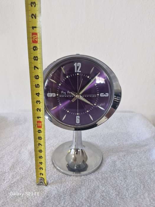 Rare Find in this condition ! Stunning Vintage Westclox Repeater footed alarm clock ! Working 100% !
