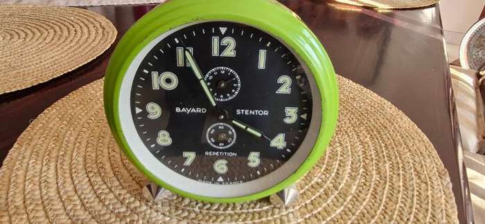 Collactors Rare Find ! Vintage Bayard Stentor Repetition alarm clock ! Perfect condition !
