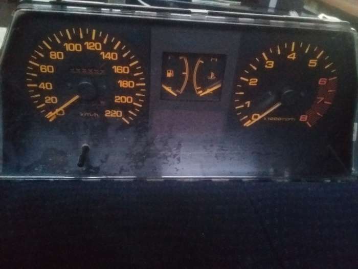 Cluster for Mazda  323 (88 - 94) Dials: RPM / Km/h (Amber)