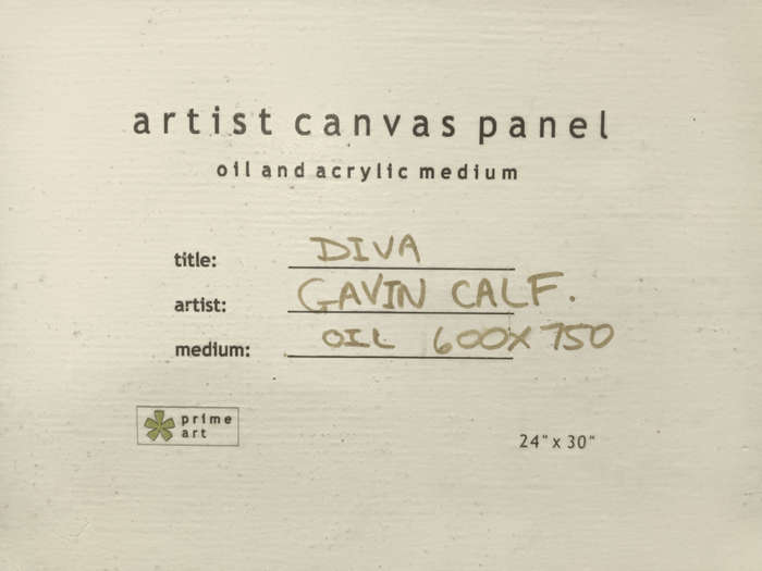Gavin Calf nude study oil painting