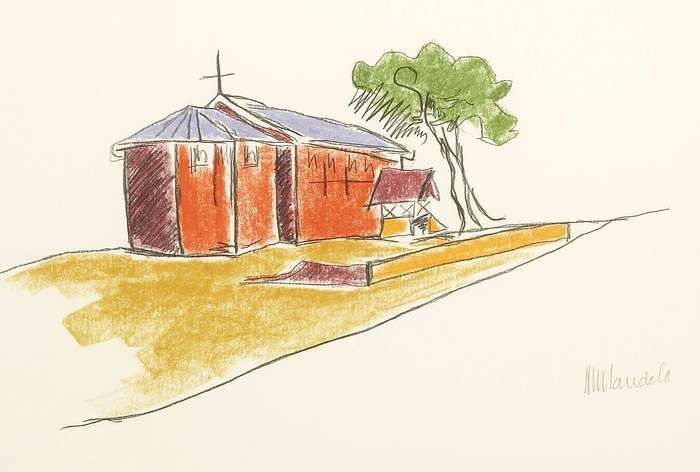 nelson mandela - `my robben island series I` - the church